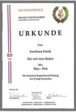 Hundeschule Schlage | Zertifikate